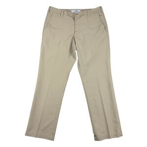 Bluffworks Pants Mens Meas 35x30.5 Khaki Travel Chino Straight Performance EUC